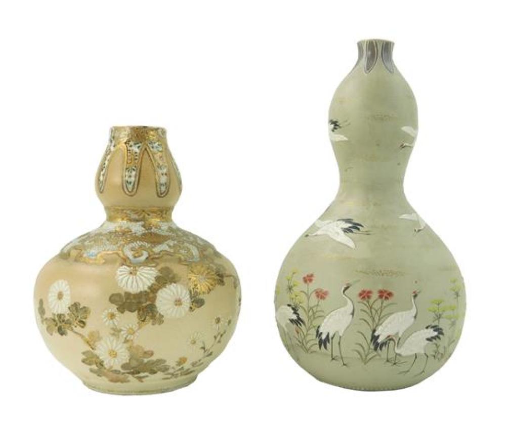 ASIAN: TWO JAPANESE DOUBLE GOURD