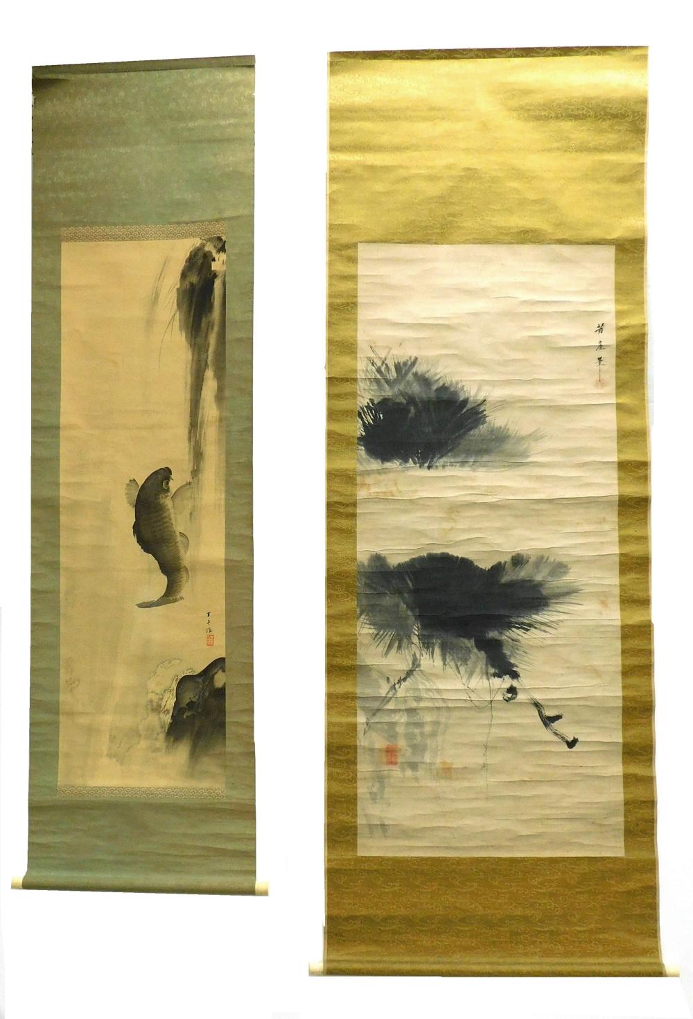 ASIAN: TWO JAPANESE HANGING