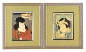 ASIAN: TWO JAPANESE WOODBLOCK