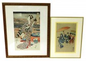 ASIAN: TWO JAPANESE WOODBLOCK