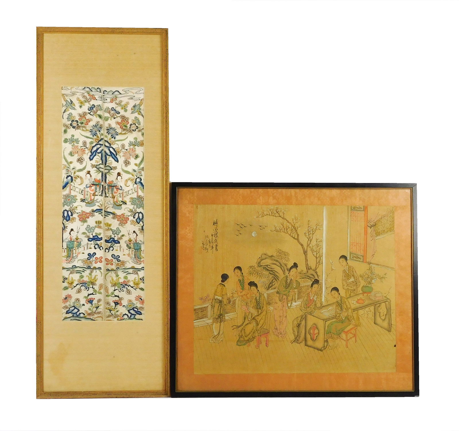 ASIAN: TWO PIECES OF CHINESE WALL