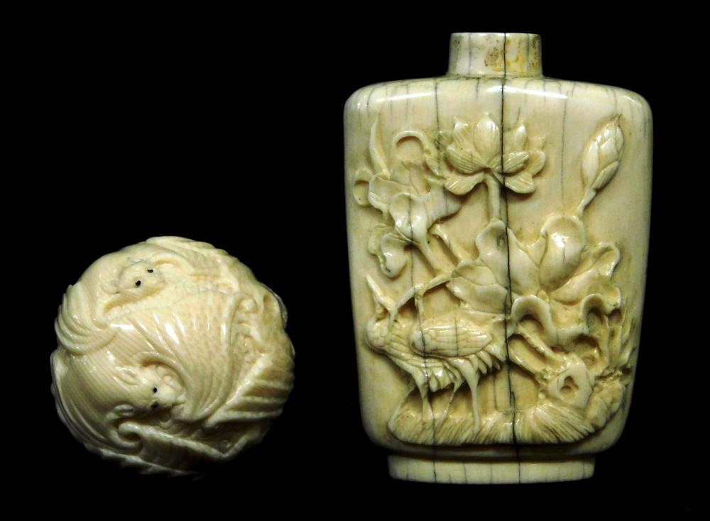 ASIAN: TWO PIECES OF IVORY,