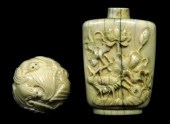 ASIAN: TWO PIECES OF IVORY, IN