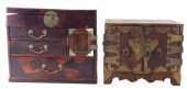 ASIAN: TWO TABLE TOP CABINETS