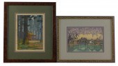 ASIAN: TWO WOODBLOCK PRINTS BY