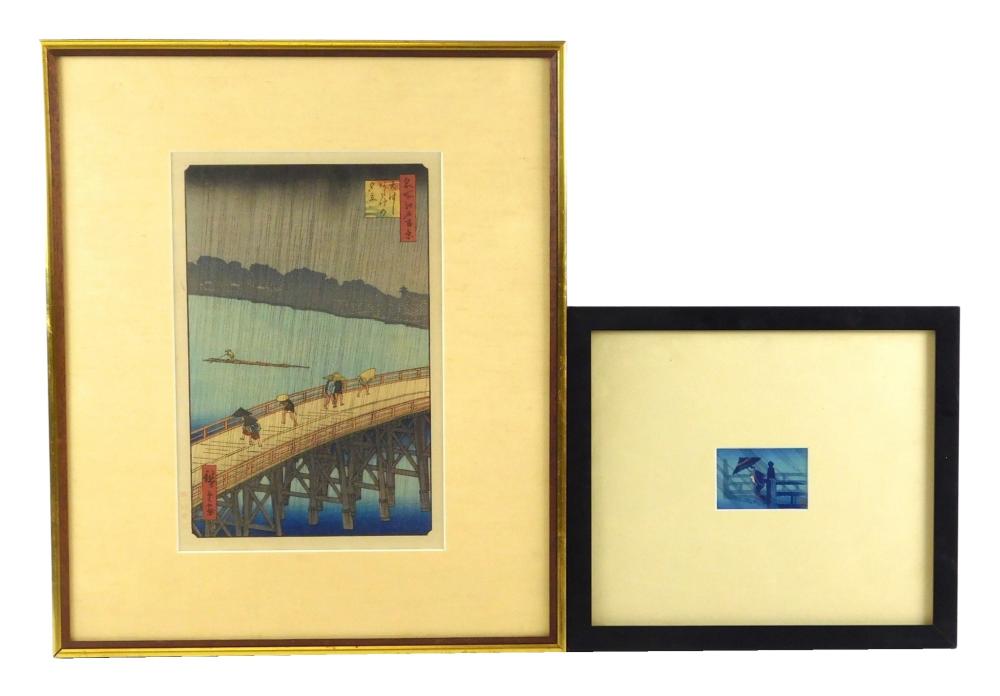 ASIAN: TWO WOODBLOCK PRINTS,