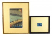 ASIAN: TWO WOODBLOCK PRINTS, F