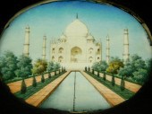 ASIAN: WATERCOLOR PAINTING OF