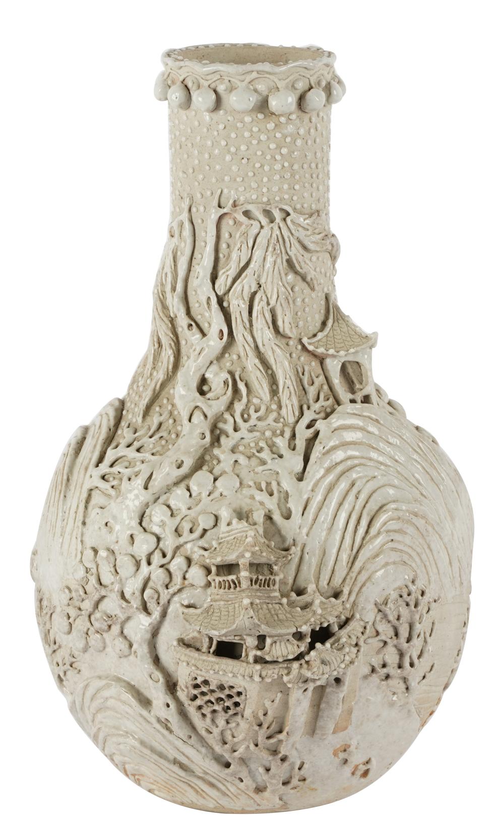 ASIAN WHITE GLAZED CERAMIC