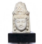 ASIAN WHITE MARBLE QUAN YIN HE