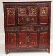 ASIAN WOOD CARVED GILT & LACQU