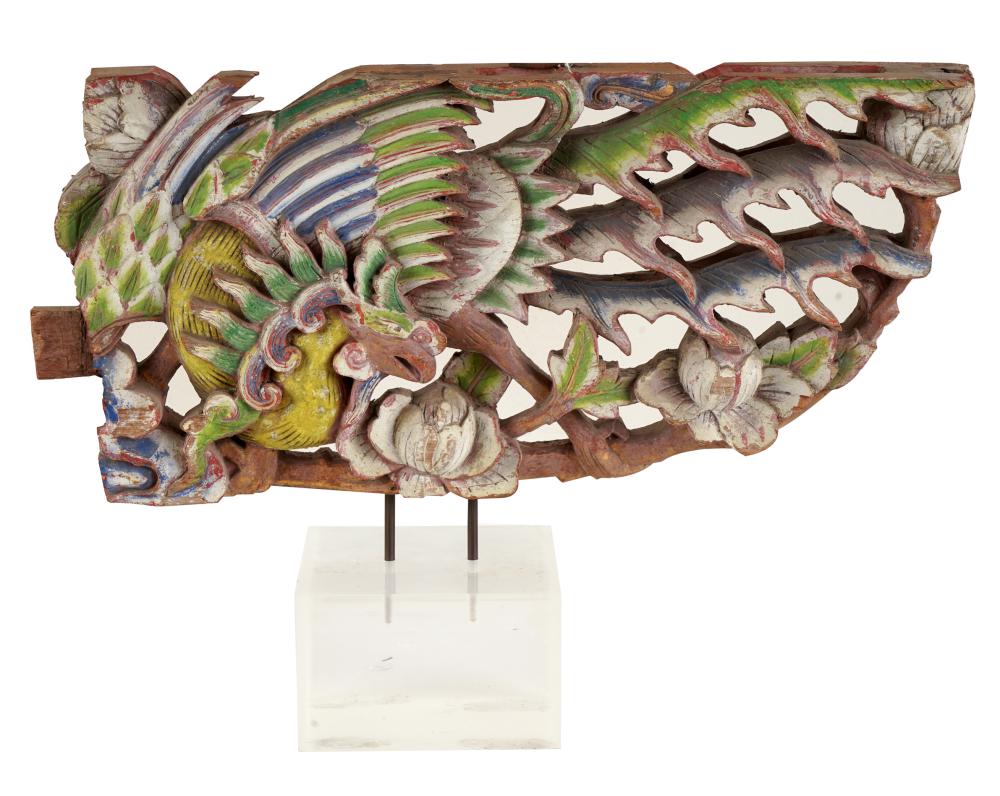 ASIAN WOOD CARVINGpainted wood,