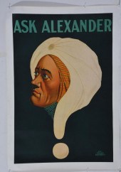ASK ALEXANDER POSTER, LINEN BA