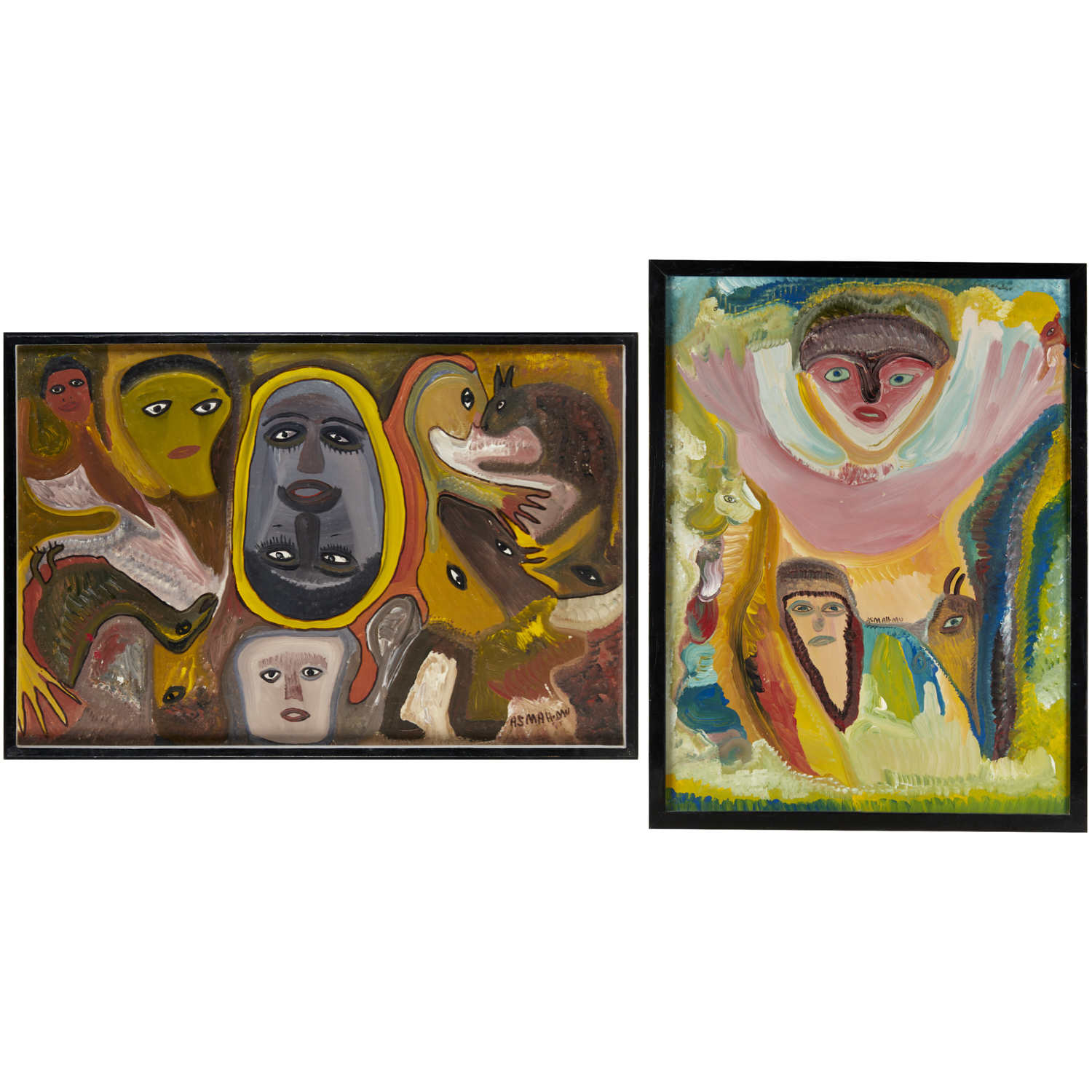 ASMAH-MU, (2) PAINTINGS Asmah-Mu
