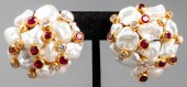 ASPREY 18K GOLD DIAMOND, RUBY