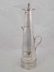 Asprey; a silver plated cocktail
