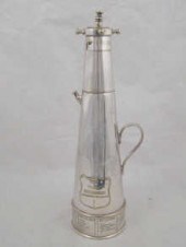 Asprey; a silver plated cockta
