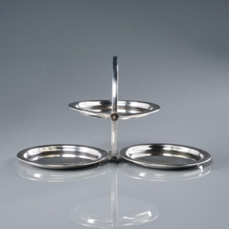 ASPREY SILVERPLATE FOLDING CAKE
