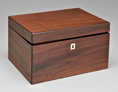 Assayer's tool set: fitted mahogany