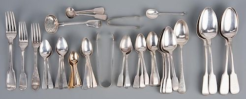 ASSD. ENGLISH STERLING FLATWARE, 46