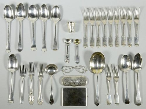 ASSD. SILVER INC. FLATWARE, RUSSIAN
