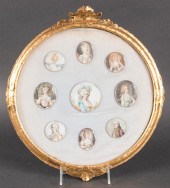 Assemblage of nine French Scho
