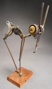 ASSEMBLAGE SCULPTURE OF A HORN