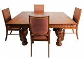 ASSEMBLED AMERICAN OAK DINING