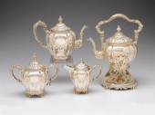 Assembled American silver tea