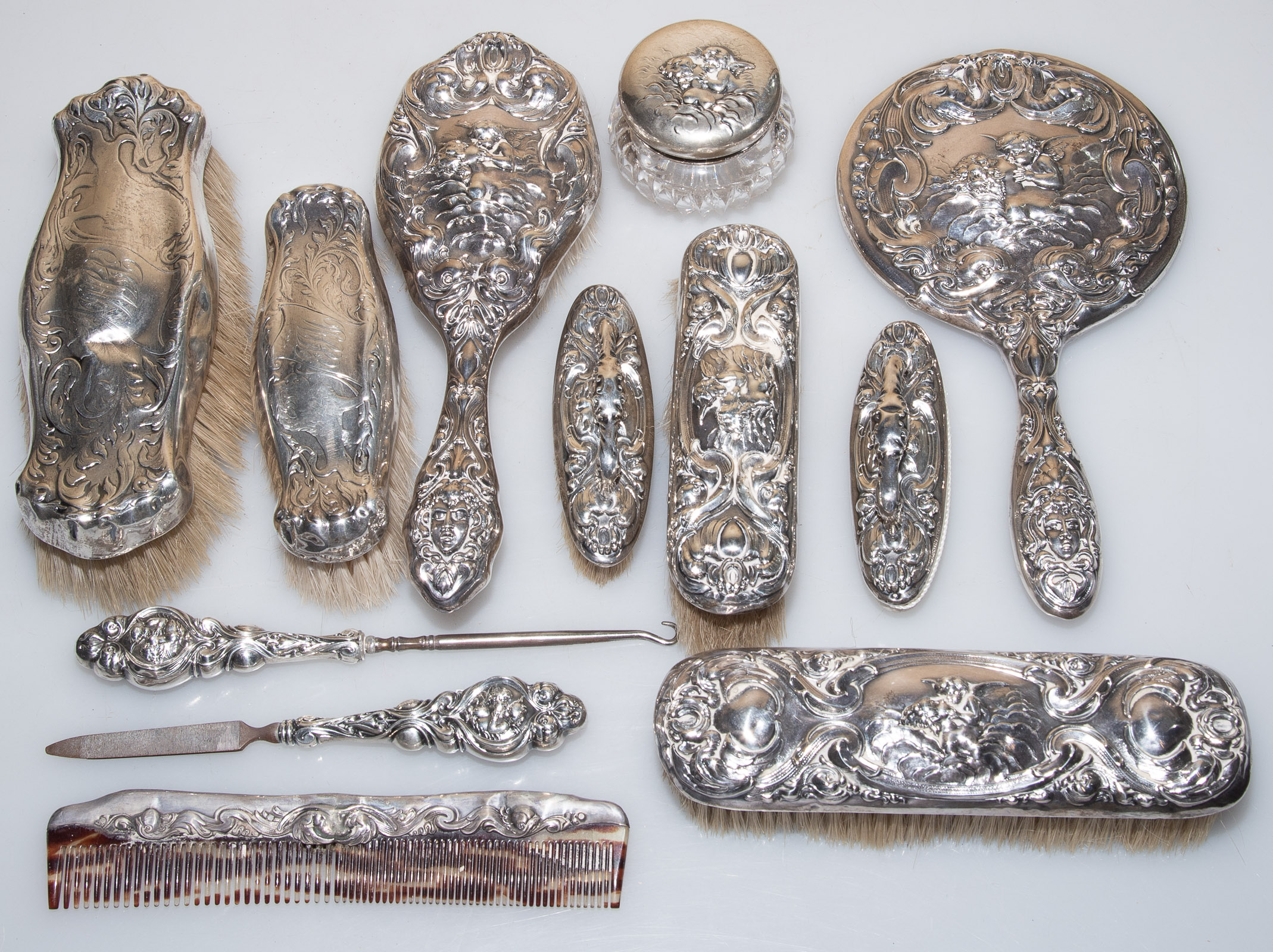 ASSEMBLED ART NOUVEAU STERLING