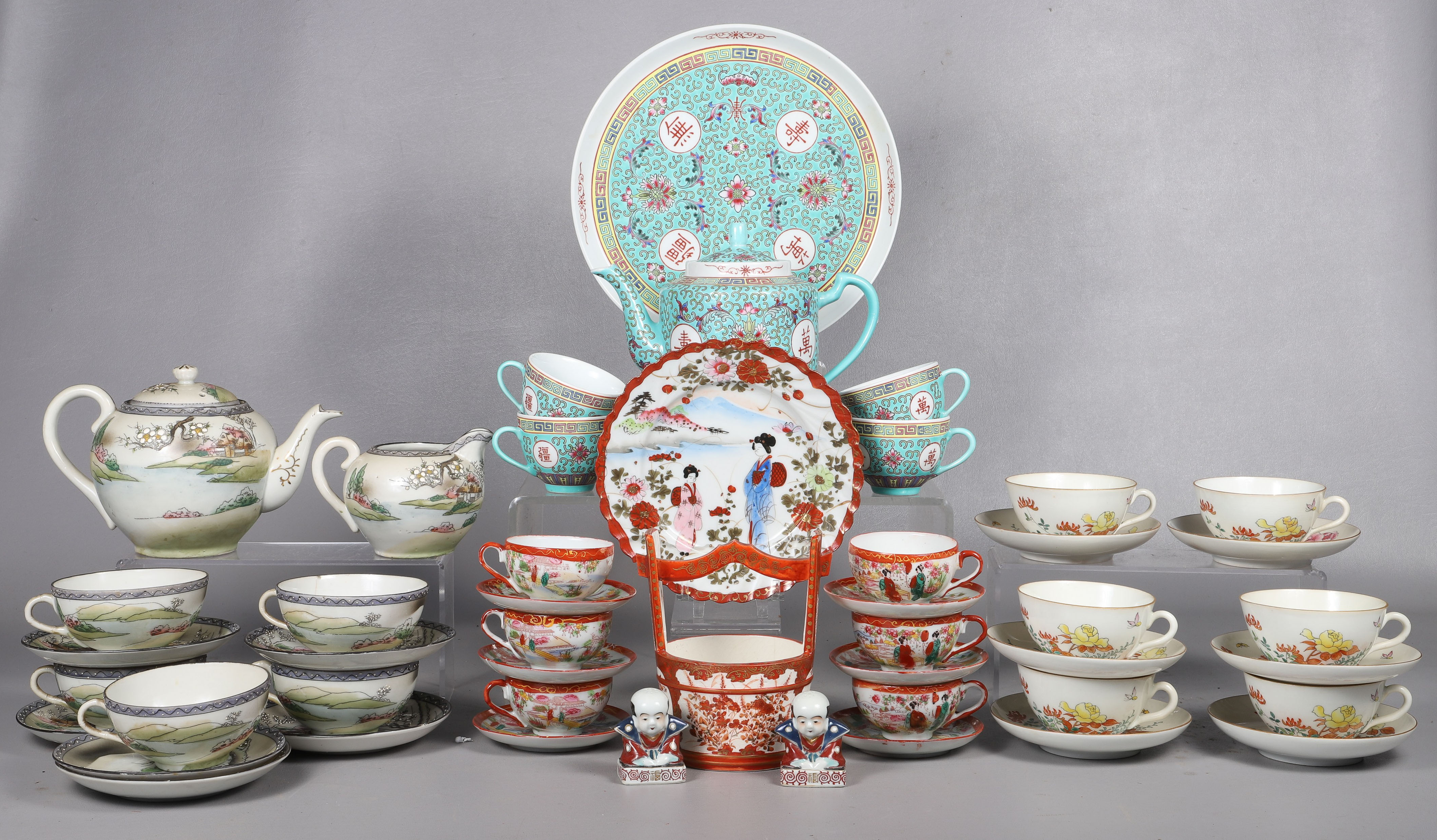Assembled Asian porcelain group