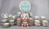 Assembled Asian porcelain grou
