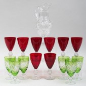 ASSEMBLED CUT GLASS DRINKWARE