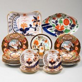 ASSEMBLED ENGLISH IMARI PORCEL