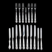 ASSEMBLED ENGLISH SILVER FRUIT