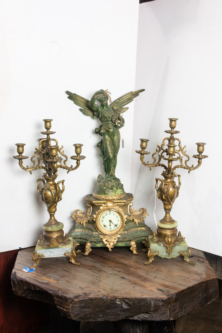 ASSEMBLED GILT AND PATINATED