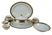 ASSEMBLED GILT & SILVER RIM PO