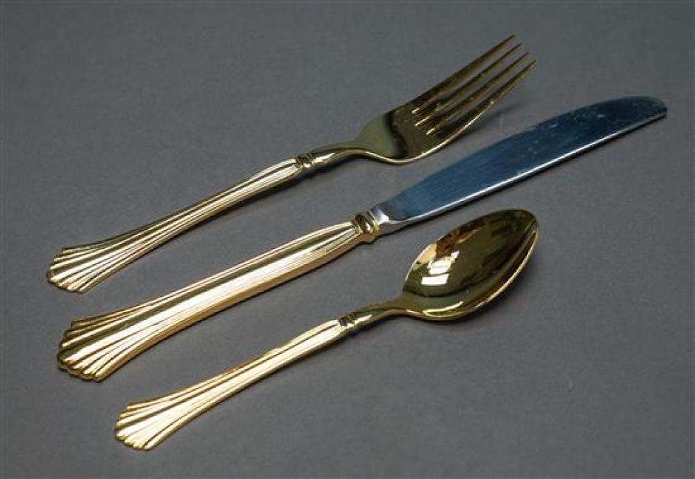 ASSEMBLED GILT STAINLESS STEEL FLAT