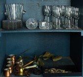 ASSEMBLED GROUP OF GLASS AND C