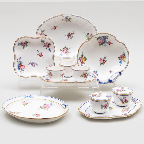 ASSEMBLED GROUP OF SEVRES COBALT