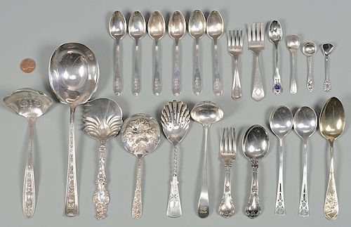 ASSEMBLED GROUPING OF STERLING