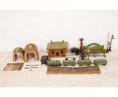 Assembled Lionel toy train and