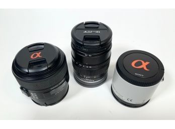 Assembled lot of Sony 50mm f2.8