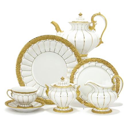 Assembled Meissen Porcelain Dessert