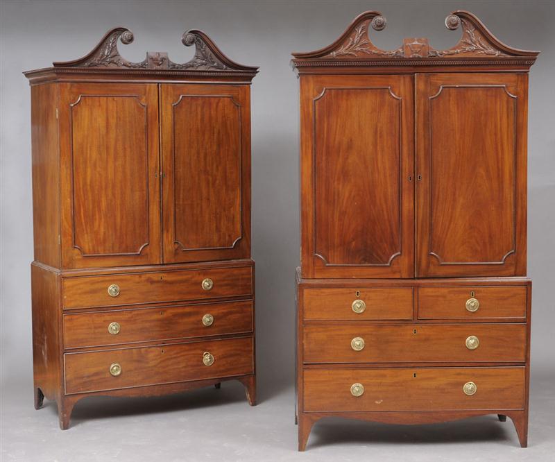 ASSEMBLED PAIR OF GEORGE III CARVED