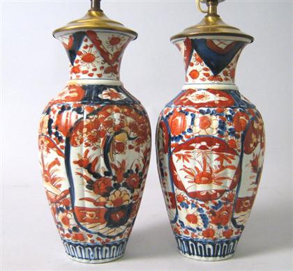 Assembled pair of Imari vases    Of