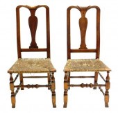 ASSEMBLED PAIR OF QUEEN ANNE C