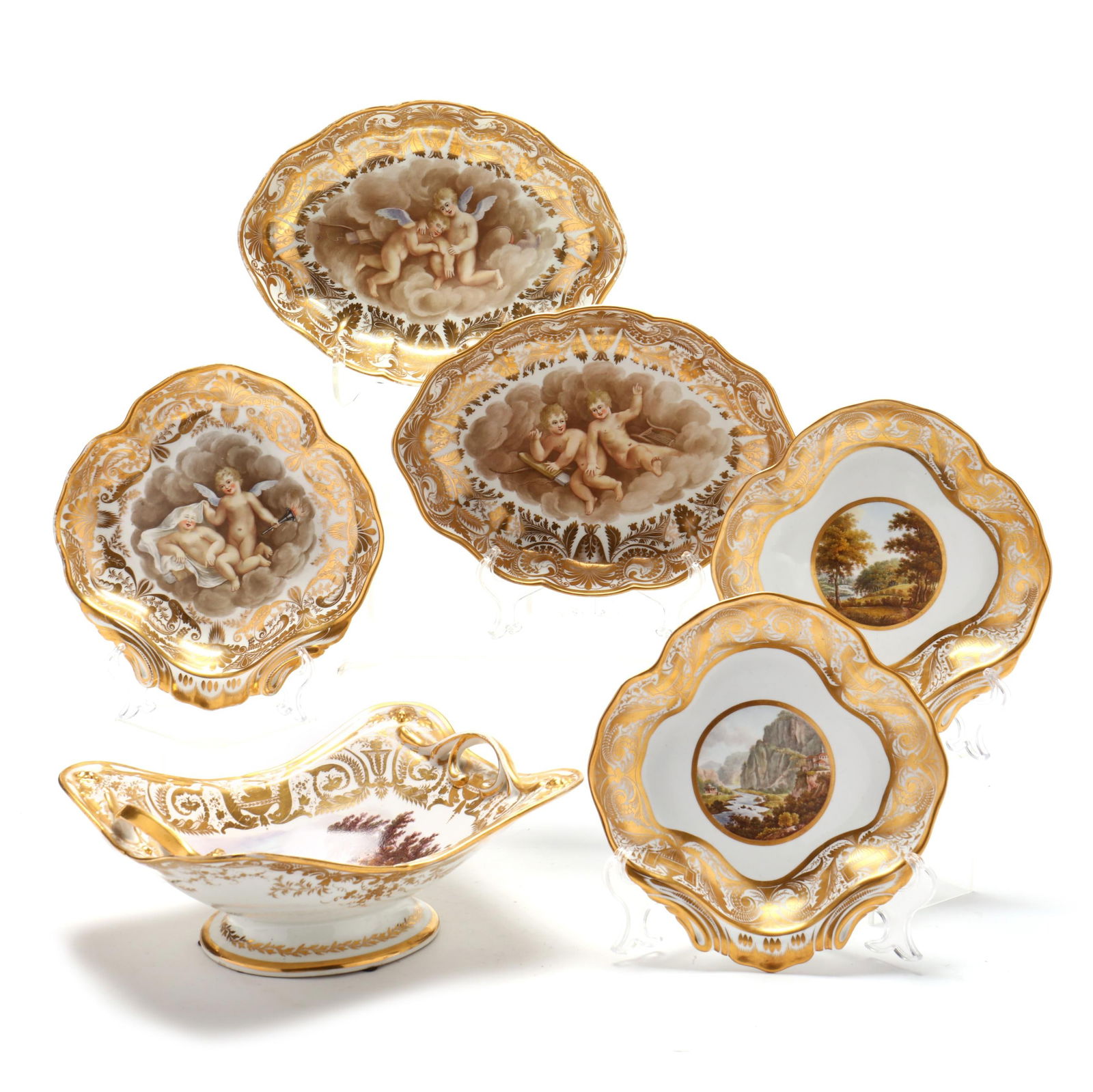 ASSEMBLED ROYAL CROWN DERBY DESSERT
