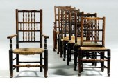 Assembled set eight dining cha