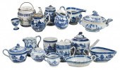 ASSEMBLED SET OF 17 CANTON BLU